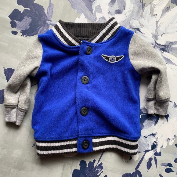 <3/$20> Carter's Just One You Letterman Jacket 3M - Picture 2 of 7